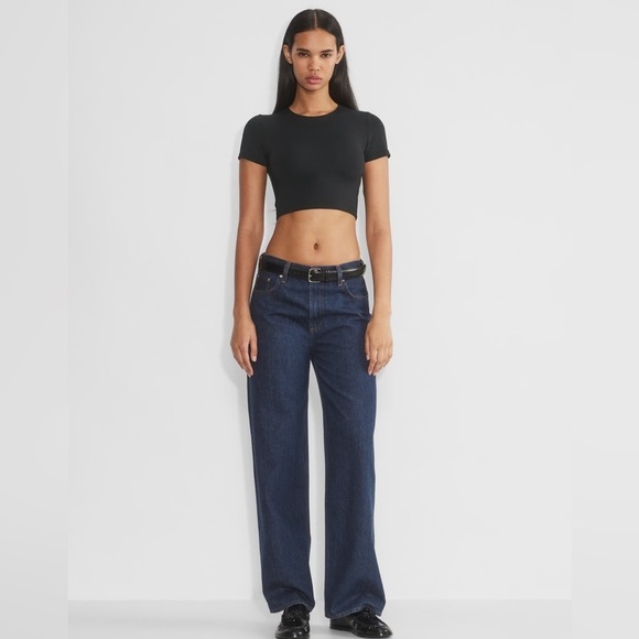 Babaton Tops - Babaton Contour Crew Cropped T-Shirt